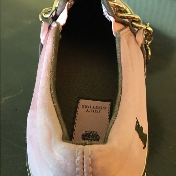 Juicy Couture Pink Satin Bling Slip On Boat Shoes - Picture 11 of 16